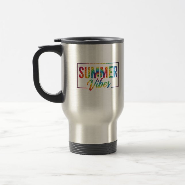 Térmica Caneca de Café com Estilo Tie-Dye Arco-Íris de VER (Esquerda)