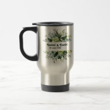 Caneca de Café com Nome Personalizado floral moder