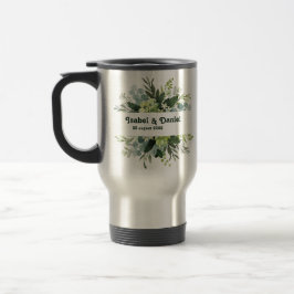 Térmica Caneca de Café com Nome Personalizado floral moder