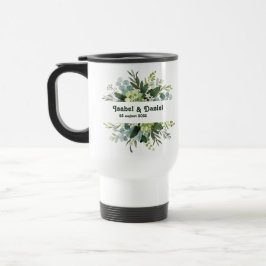 Térmica Caneca de Café com Nome Personalizado floral moder