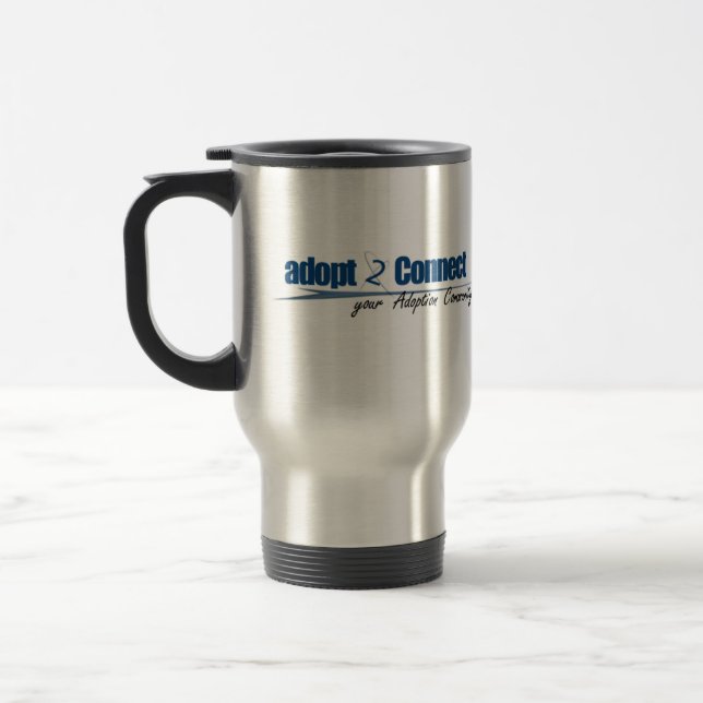 Térmica caneca de café de adopt2Connect (Esquerda)