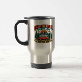 Térmica Caneca de Café de Camping Aventura Retro | Explore