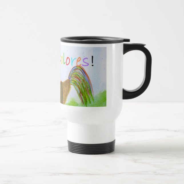 Térmica Caneca de café de DeColores do galo (Direita)