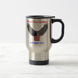 Térmica caneca de café de Reducegov.com onde o tamanho