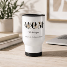 Caneca de Café de Viagem Personalizada para Mãe co