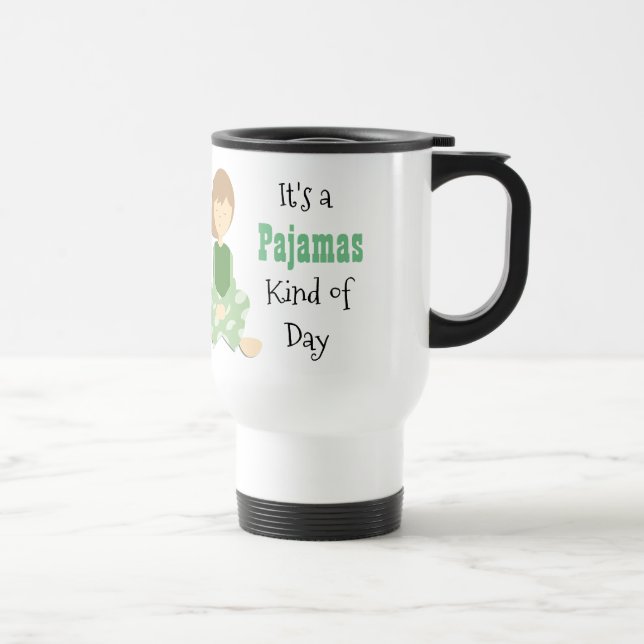 Térmica Caneca de Café É Um Dia de Pijama (Direita)
