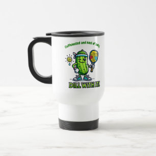 Térmica Caneca de café engraçada de pickleball, utensílios