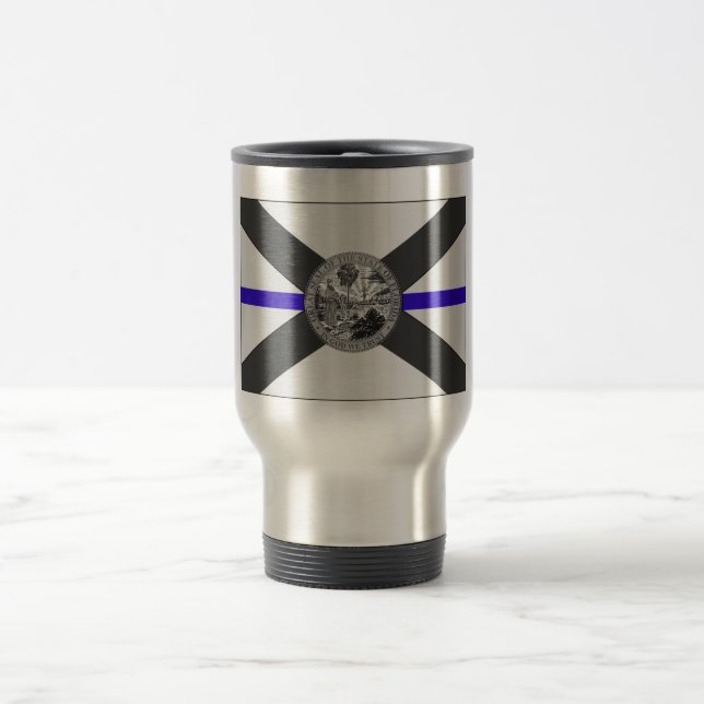 TÉRMICA CANECA DE CAFÉ FINA DA BANDEIRA DO ESTADO DE BLUE (Centro)