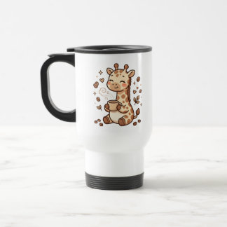 Térmica Caneca de Café Girafa Fofa para Viagens