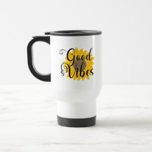 Térmica Caneca de Café Girassol de Boas Vibrações