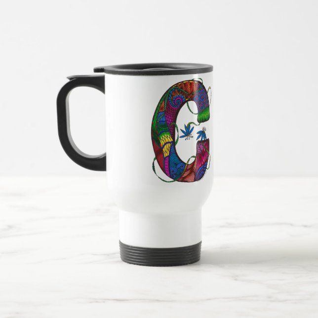 Térmica Caneca de café monogrammed da viagem ao trabalho (Esquerda)