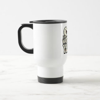 Térmica Caneca de Café Olhos Retrô Engraçados "ESTOU DE OL
