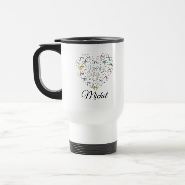 Térmica Caneca de Café Personalizada Coelhinho Fofinho (Esquerda)