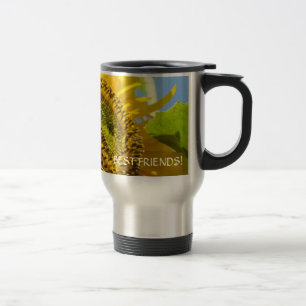 Térmica Caneca de Café Presente GIRASSOL MELHORES AMIGOS! 
