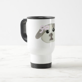 Térmica Caneca de Cerâmica com Arte de Cachorrinho Branco