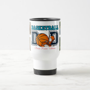 Térmica Caneca de Colagem de Fotos do Pai de Basquete – Pe