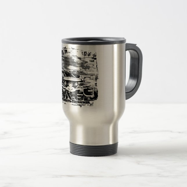 Térmica Caneca de Dwight D. Eisenhower do porta-aviões (Frente Esquerda)