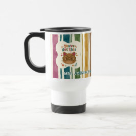 Térmica Caneca de Gato Professora Personalizada | Nome e S