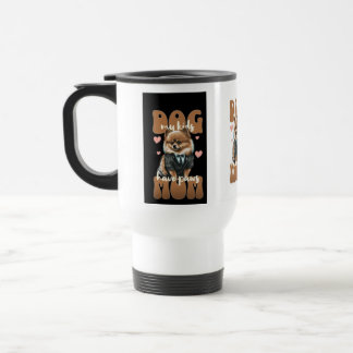Térmica Caneca de Mãe de Cachorro – Café & Silhueta de Cac