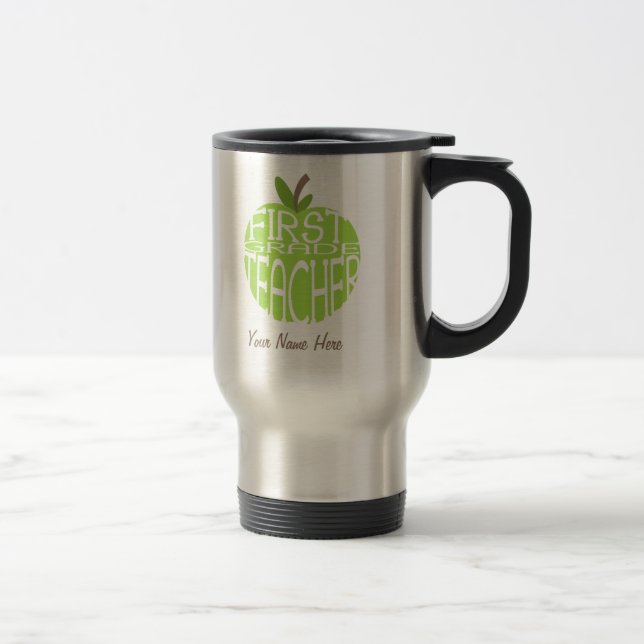 Térmica Caneca de primeiro grau do professor - Apple verde (Direita)