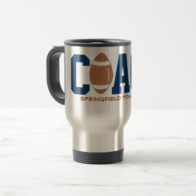 Térmica Caneca de treinador de futebol (Frente Esquerda)
