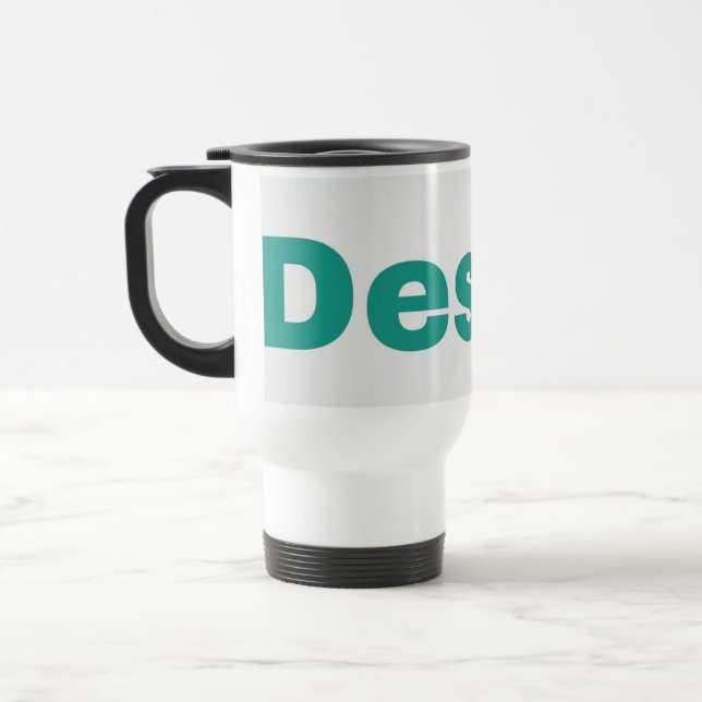 Térmica Caneca de Viagem/Commuting branca 15oz (Esquerda)