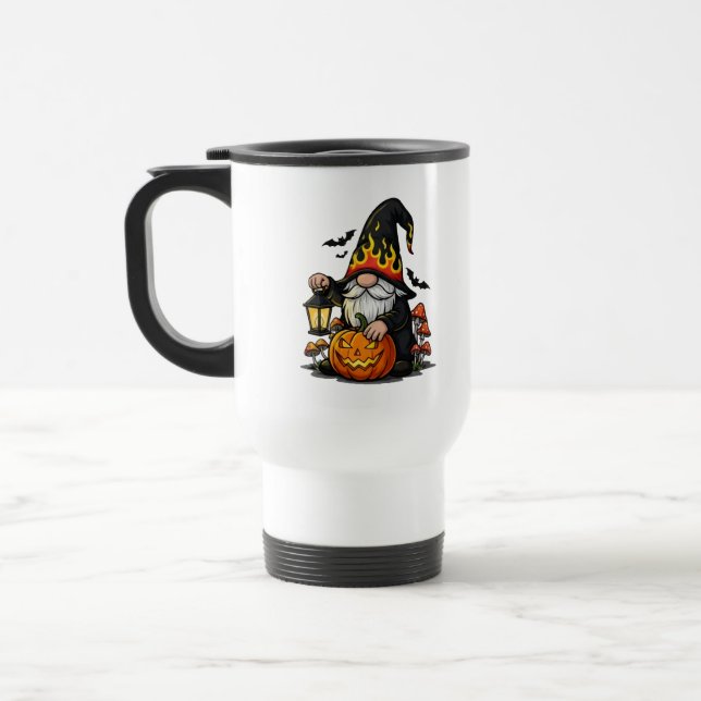 Térmica Caneca de Viagem/Commuting do Gnome de Halloween (Esquerda)