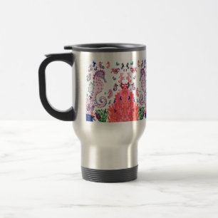 Térmica Caneca de Viagem. desenho Cavalos-marinhos