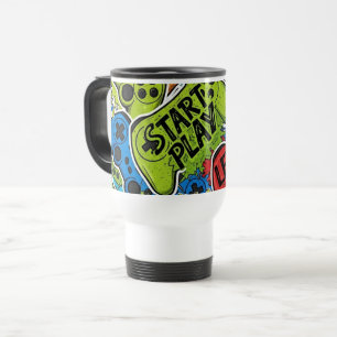 Térmica Caneca de Viagem/Deslocamento Padrão Gamer