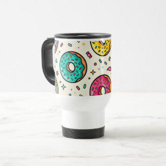 Térmica Caneca de Viagem/Diária com Padrão de Donut
