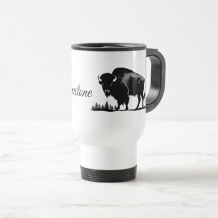 Térmica Caneca de viagem-Yellowstone Buffalo
