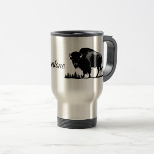 Térmica Caneca de viagem-Yellowstone Buffalo