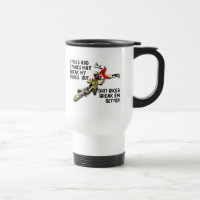 Caneca Divertida de Moto de Motocross Sticks And S