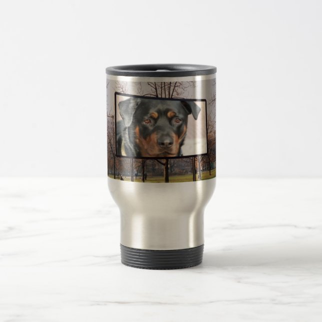 Térmica Caneca do cão de Rottweiler (Centro)