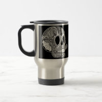 Caneca do crânio do açúcar do bigode