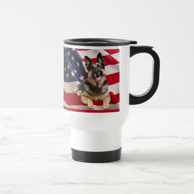 Térmica Caneca do german shepherd (Direita)
