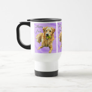 Térmica Caneca do Golden Retriever Divertido