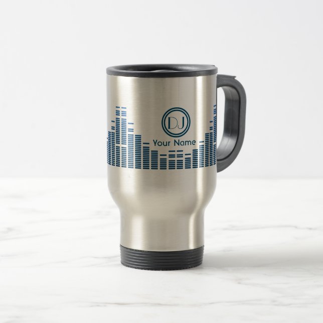 Térmica Caneca do músico do DJ personalizada (Frente Esquerda)
