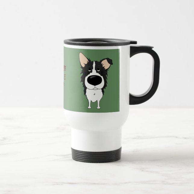 Térmica Caneca do pai de border collie (Direita)