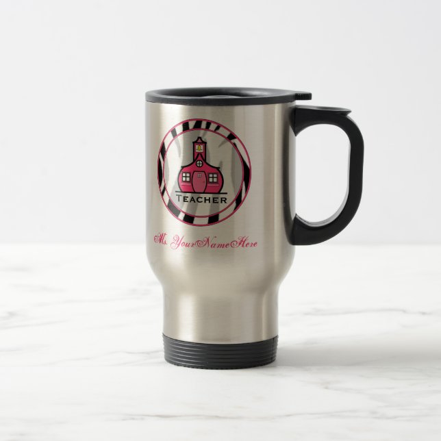 Térmica Caneca do professor da forma do impressão da zebra (Direita)