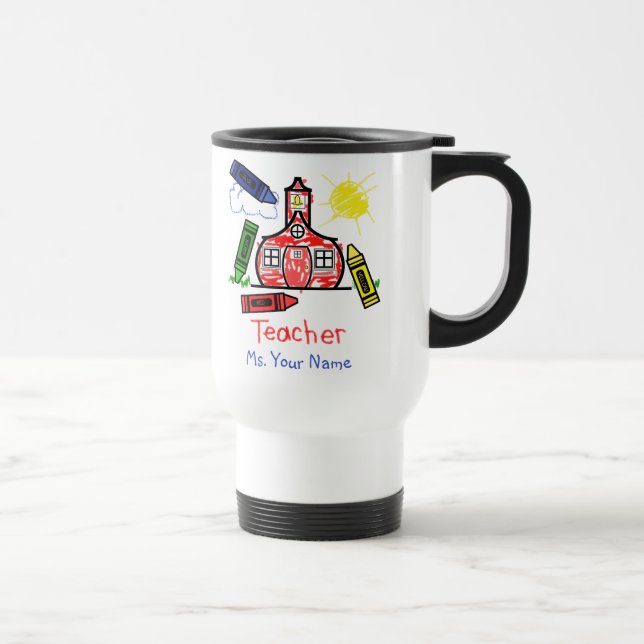 Térmica Caneca do professor - escola e pastéis (Direita)