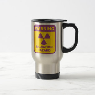 Térmica Caneca do sinal de aviso da radiação