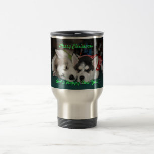 Térmica Caneca dos filhotes de cachorro do rouco Siberian
