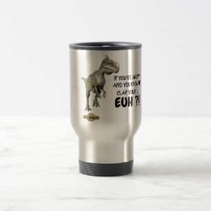 Térmica caneca engraçada "FELIZ DINOSSAUR"