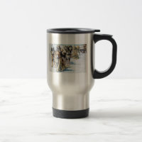Caneca Eskimo do Alasca do cão de trenó