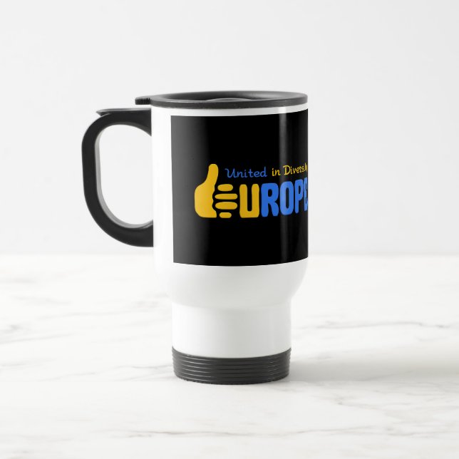 Térmica Caneca Europe Rocks! - escolha estilo e cor (Esquerda)