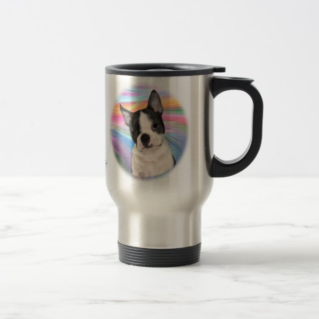 Térmica Caneca feita sob encomenda de Boston Terrier (Direita)