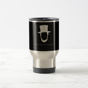 Térmica Caneca feliz das citações de Abraham Lincoln