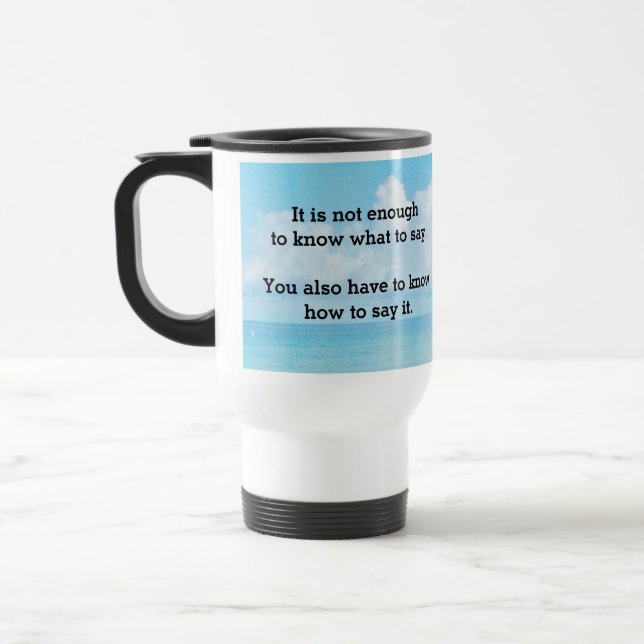 Térmica Caneca Isolada "Não o Suficiente" (Esquerda)