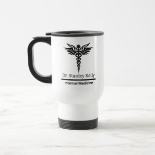 Térmica Caneca Isolada Personalizada Enfermeira Médico Gra